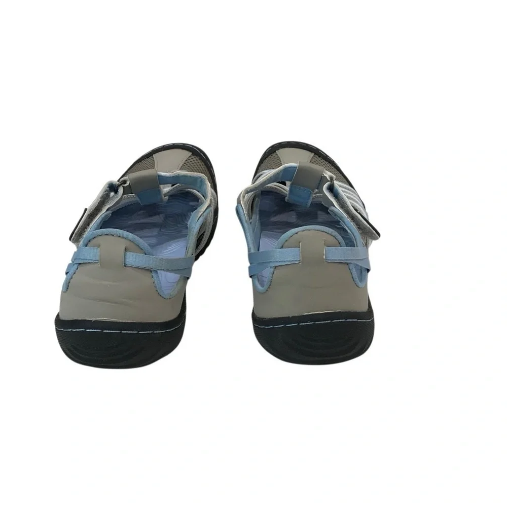 JSport by Jambu 7M Marley Slip one Sneakers Flats Blue Gray Mesh